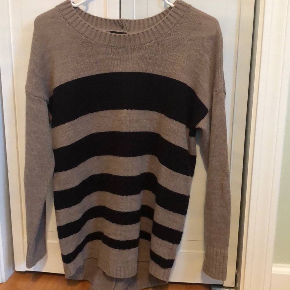 Black and Tan striped sweater